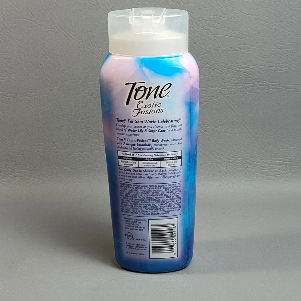 Tone Exotic Fusions‎ Water Lily & Sugar Cane Body Wash RARE DISCONTINUED 18 oz